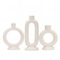 ANYDECO Candle Holder White Nordic Ceramic Candlestick Stand Home Decor