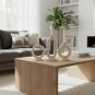 ANYDECO Candle Holder White Nordic Ceramic Candlestick Stand Home Decor