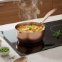 Anygleam Rose Gold Non-Stick Stainless Steel Stock Pot with Lid, Universal Cooker