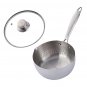 Anygleam Silver Non-Stick Stainless Steel Stock Pot with Lid, Universal Cooker