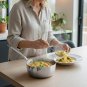 Anygleam Silver Non-Stick Stainless Steel Stock Pot with Lid, Universal Cooker