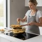 Anygleam Gold Stainless Steel Frying Pan with Thermometer, Tempura & Fried Cooking Tool