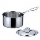 Anygleam Silver 304 Stainless Steel Saucepan with Lid, Small Milk & Soup Pot Anygleam Silver 304 Stainless Steel Saucepan with Lid, Small Milk & Soup Pot