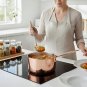Anygleam Rose Gold 304 Stainless Steel Saucepan with Lid, Small Milk & Soup Pot