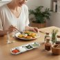 Anygleam Silver Stainless Steel 4 Grid Seasoning Sauce Dish Plates Dipping Kitchenware