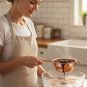 Anygleam 2Pcs Rose Gold Chocolate Melting Pot, Milk Heating Bowl Kitchen Tool