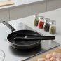 Anygleam Black Stainless Steel Tong, 1Pc Tableware for Salad, BBQ & Grill