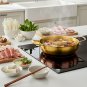 Anygleam Rainbow No.3-S Stainless Steel Stock Pot, Single-Layer HotPot for Soup & Noodles