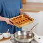 Anygleam Gold 2Pcs Food Grade Stainless Steel Crisper Box Food Storage with Lid