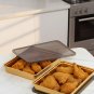 Anygleam Gold 2Pcs Food Grade Stainless Steel Crisper Box Food Storage with Lid