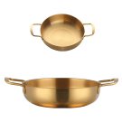 Anygleam 2Pcs Gold-S-L Stainless Steel Stock Pots, Single-Layer HotPot for Soup & Noodles Anygleam 2Pcs Gold-S-L Stainless Steel Stock Pots, Single-Layer HotPot for Soup & Noodles