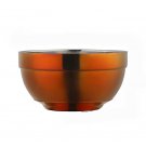 Anygleam Red Rainbow 2Pcs Big Stainless Steel Rice Bowl Single Anti-Scalding Layer Cooking Utensil Anygleam Red Rainbow 2Pcs Big Stainless Steel Rice Bowl Single Anti-Scalding Layer Cooking Utensil