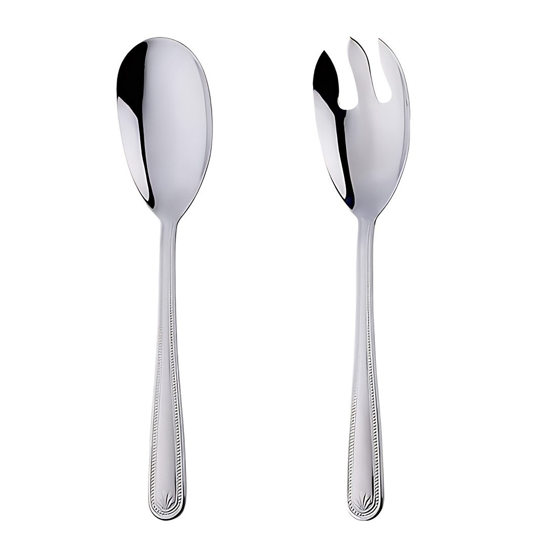 Anygleam Silver Giant Spoon and Fork Set &acirc;�� 2pcs Steel