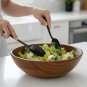 Anygleam Black Giant Salad Spoon and Fork Set &acirc;�� 2pcs Steel