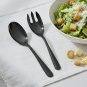 Anygleam Black Giant Salad Spoon and Fork Set &acirc;�� 2pcs Steel
