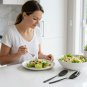 Anygleam Black Giant Salad Spoon and Fork Set &acirc;�� 2pcs Steel