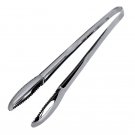 Anygleam 2Pcs Silver Stainless Steel Tongs, Tableware for Salad, BBQ & Grill Anygleam 2Pcs Silver Stainless Steel Tongs, Tableware for Salad, BBQ & Grill