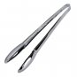Anygleam 2Pcs Silver Stainless Steel Tongs, Tableware for Salad, BBQ & Grill
