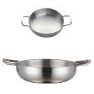 Anygleam 2Pcs Silver-S-L Stainless Steel HotPots, Single-Layer Soup & Noodle Pots Anygleam 2Pcs Silver-S-L Stainless Steel HotPots, Single-Layer Soup & Noodle Pots