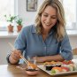 Anygleam Rose Gold 2Pcs Kichen Stainless Steel Sauce Dish Mini Tray Dipping Bowl