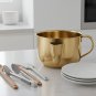 Anygleam 1000ML Gold Oil Separator Pot, Stainless Steel Gravy & Fat Strainer