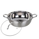 ANYGLEAM Silver Stainless Steel Stock Pot, Single-Layer Soup & Cooking Tool