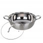 ANYGLEAM Silver Stainless Steel Stock Pot, Single-Layer Soup & Cooking Tool