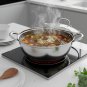 ANYGLEAM Silver Stainless Steel Stock Pot, Single-Layer Soup & Cooking Tool