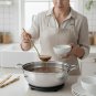 ANYGLEAM Silver Stainless Steel Stock Pot, Single-Layer Soup & Cooking Tool