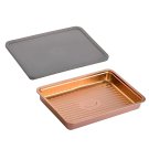 Anygleam Rose Gold 1Pc Food Grade Stainless Steel Crisper Box Food Storage with Lid Anygleam Rose Gold 1Pc Food Grade Stainless Steel Crisper Box Food Storage with Lid