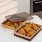 Anygleam Rose Gold 1Pc Food Grade Stainless Steel Crisper Box Food Storage with Lid