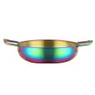 Anygleam Rainbow No.0-L Stainless Steel Stock Pot, Single-Layer HotPot for Soup & Noodles