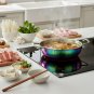 Anygleam Rainbow No.0-L Stainless Steel Stock Pot, Single-Layer HotPot for Soup & Noodles