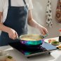 Anygleam Rainbow No.0-L Stainless Steel Stock Pot, Single-Layer HotPot for Soup & Noodles