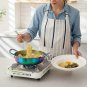 Anygleam Rainbow No.0-L Stainless Steel Stock Pot, Single-Layer HotPot for Soup & Noodles