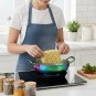 Anygleam Rainbow No.0-L Stainless Steel Stock Pot, Single-Layer HotPot for Soup & Noodles