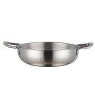 Anygleam Silver-L Stainless Steel Stock Pot, Single-Layer HotPot for Soup & Noodles