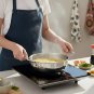 Anygleam Silver-L Stainless Steel Stock Pot, Single-Layer HotPot for Soup & Noodles