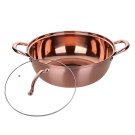 ANYGLEAM Rose Gold Stainless Steel Stock Pot, Single-Layer Soup & Cooking Tool