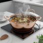 ANYGLEAM Rose Gold Stainless Steel Stock Pot, Single-Layer Soup & Cooking Tool