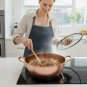 ANYGLEAM Rose Gold Stainless Steel Stock Pot, Single-Layer Soup & Cooking Tool