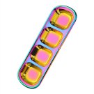 Anygleam Pink Rainbow 4-Grid Stainless Steel Sauce Dish Set, Dipping Plates Kitchenware Anygleam Pink Rainbow 4-Grid Stainless Steel Sauce Dish Set, Dipping Plates Kitchenware