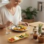 Anygleam Gold Stainless Steel 4 Grid Seasoning Sauce Dish Plates Dipping Kitchenware