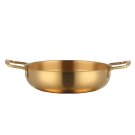 Anygleam Gold-L Stainless Steel Stock Pot, Single-Layer HotPot for Soup & Noodles
