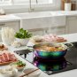 Anygleam Rainbow No.0-S Stainless Steel Stock Pot, Single-Layer HotPot for Soup & Noodles