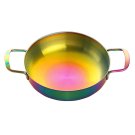 Anygleam Rainbow No.0-S Stainless Steel Stock Pot, Single-Layer HotPot for Soup & Noodles