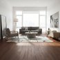 ANYHOUZ Vinyl Floor Tile 40x300cm Dark Brown Wood Grain Waterproof