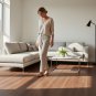 ANYHOUZ Vinyl Floor Tile 40x300cm Dark Brown Wood Grain Waterproof