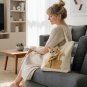 Anypet Beige Cat & Small Dog Carrier Handbag, Soft Collar Travel Tote with Safety Zippers