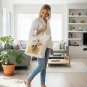Anypet Beige Cat & Small Dog Carrier Handbag, Soft Collar Travel Tote with Safety Zippers